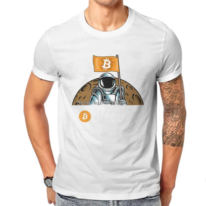 BTC T-Shirt - Astronaut With BTC Flag