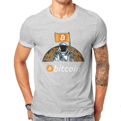 BTC T-Shirt - Astronaut With BTC Flag